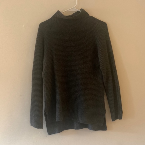 Bartolini Gray Wool and Cashmere Blend Mock Turtle Neck Sweater Medium - Picture 8 of 8